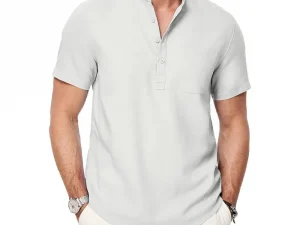 Men’s Henley Neck T-shirt