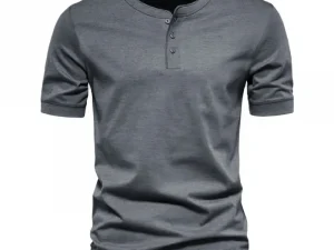 Casual Solid Henley